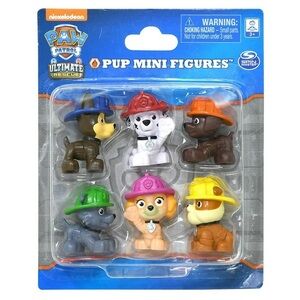 NIB Spin Master Paw Patrol Ultimate Rescue Pup Mini Figures 6pc Set Figurine Toy